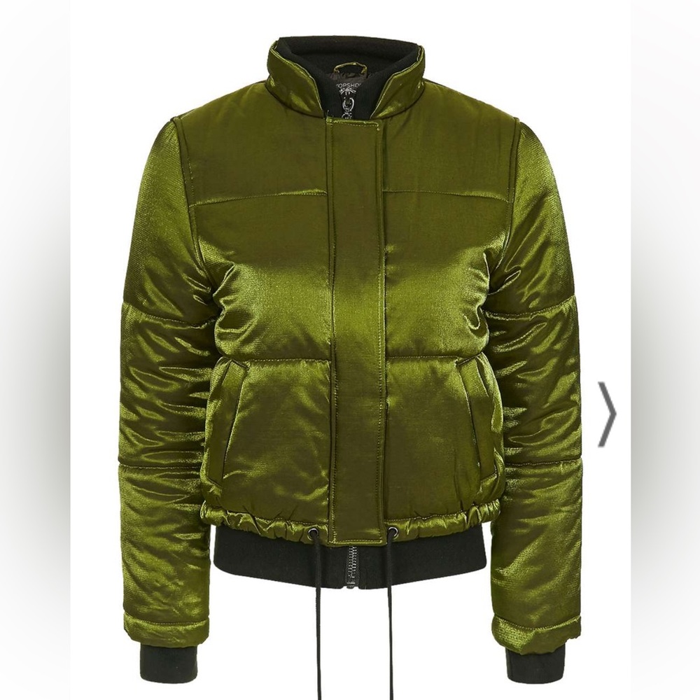 Shiny Satin Puffer Jacket